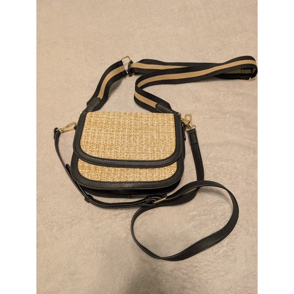 Kelly & Katie Ehteang Straw Satchel Crossbody Bag